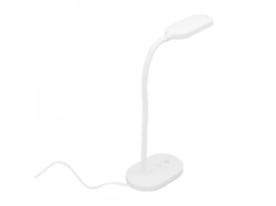 Lâmpada De Mesa Led Abs 5v 2.8w 5000k 12 Lâmpadas Com Pescoço Ajustável Usb Controle Táctil Branco Para Quarto