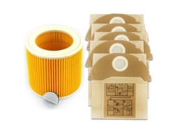 Filtro De Substituição Para Aspirador Pó, Saco Papel Pó Karcher Wd2250 A2004 A2054 Mv2, Sacos Eficientes Coleta Pó. Tuotuo