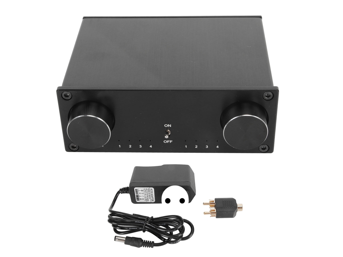 Audio Switcher EOOCOO com 4 entradas e saídas de áudio