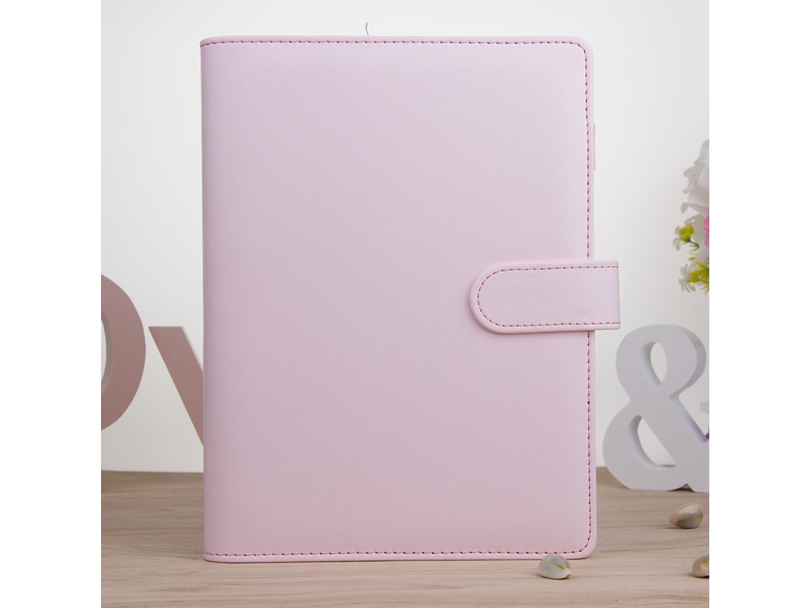 Caderno Macaron Suave A5 Rosa Para Meninas Presente Folha Solta Notebook Simples