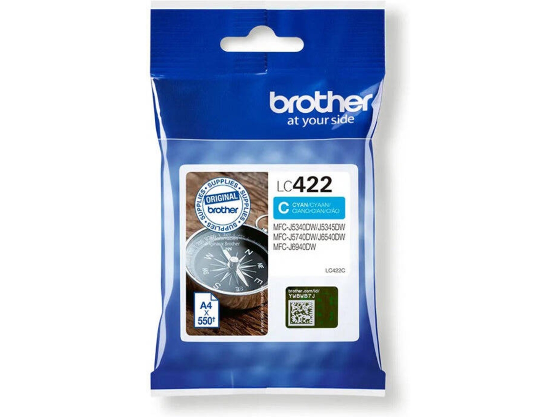Tinteiro BROTHER LC422C Ciano