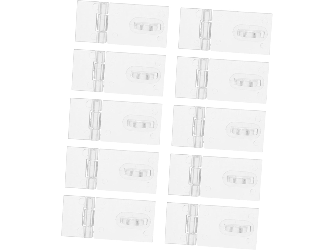 Conjunto De 10-fechos Acrílico Transparente Para Caixa Joias Com Fechamento Reforçado, Fácil Instalação, Ideal Para