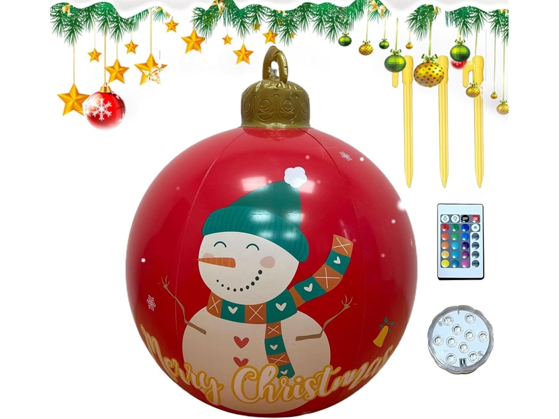Enfeite Inflável Gigante De Natal Para Exterior Com Controle Remoto |