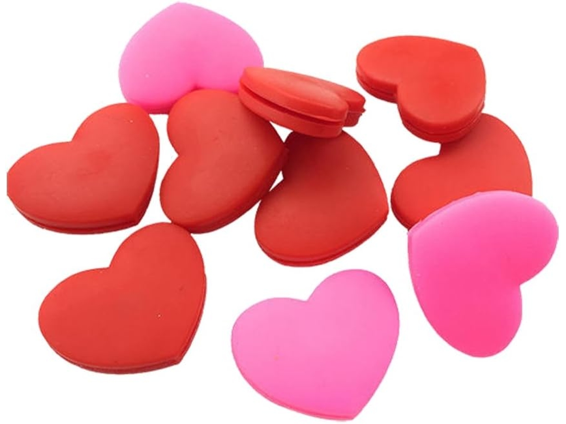 6 Pçs Amortecedores de Vibração de Tênis Forma de Coração Silicone Raquete de Tênis Absorvedores de Choque Raquete de Tênis Vibração Presente de Tênis