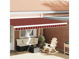 Vidaxl Substituição De Valance De Toldo Laranja E Preto 430 X 20 Cm