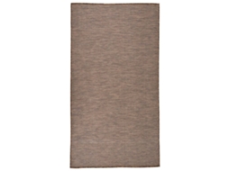 Vidaxl Tapete De Tecido Plano Para Exterior 80x150 Cm Castanho