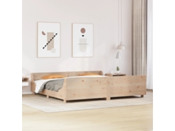 Vidaxl Cama Sem Colchão 180x200 Cm Madeira De Pinho Maciça