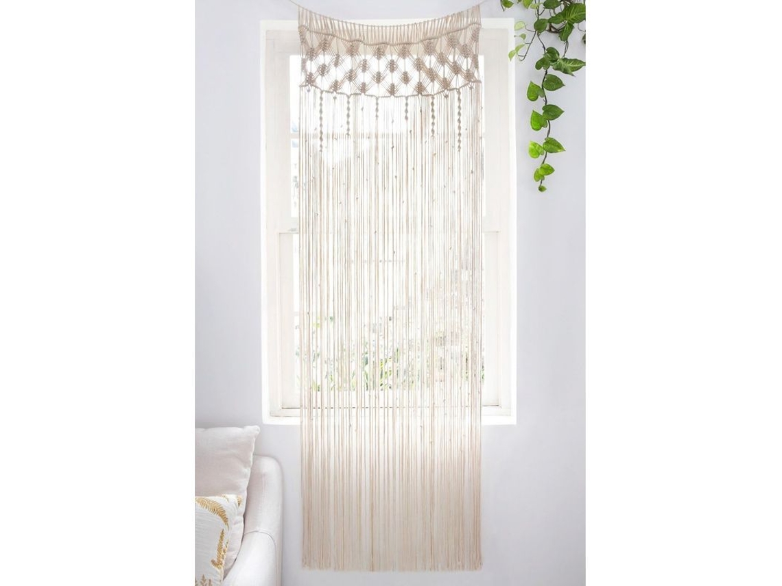 Cortina De Macramé Tejida A Mano Para Ventana, Puerta Y Fondo De Boda 2025