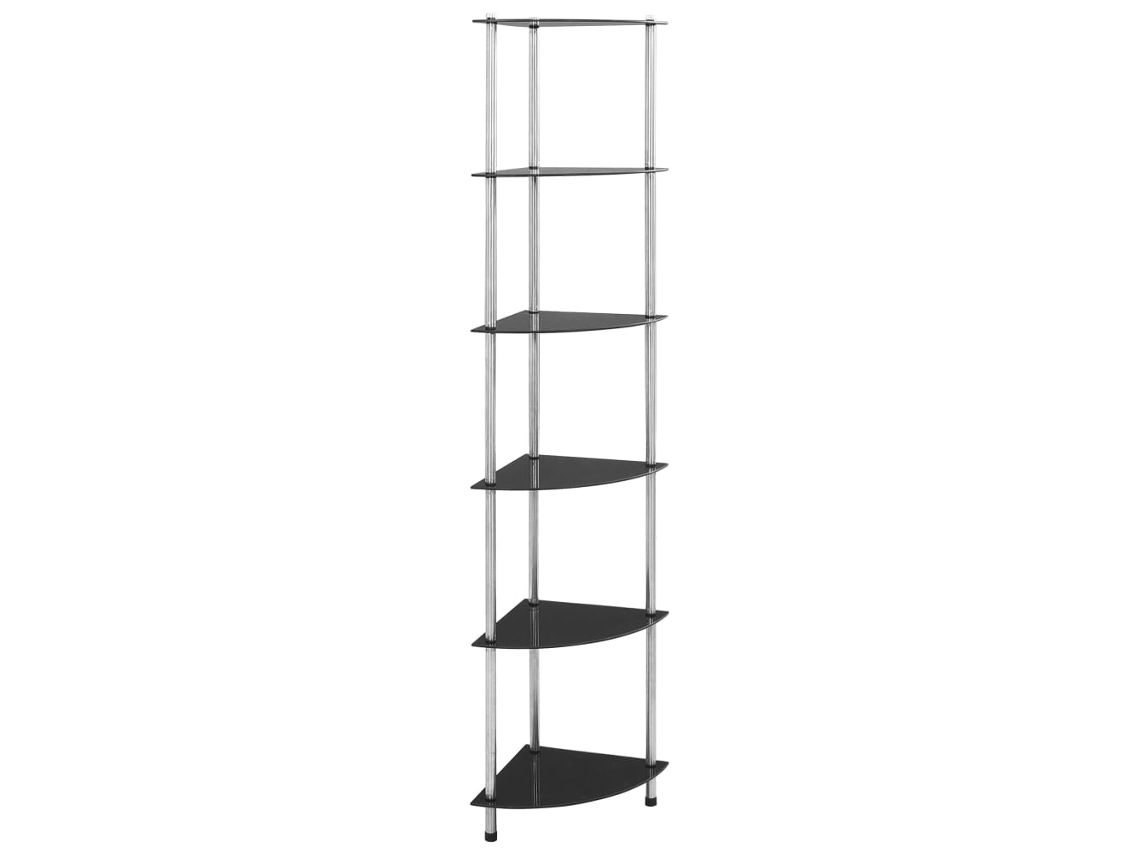 Shelf, Shelves Vidaxl Preto Vidro (n/a)