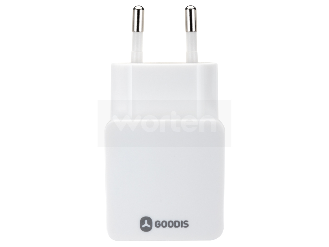 Adaptador Viagem GOODIS 5V-2.4A Branco
