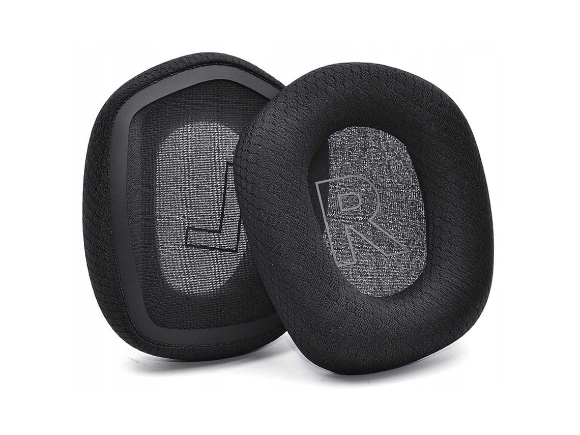 Almofadas Zruxe Para Auscultadores Logitech G733 G335 G535 Espuma De Memória Pretas
