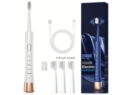 Escova Inteligente, Macios Inteligentes, Usb, 4 Cabeças Intercambiáveis, Detecção Automática de Pressão STELASPLEN