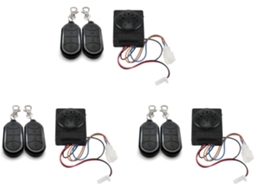Sistema de Alarme Triplo para Bicicleta Elétrica com Controle Remoto Duplo, 36v 48v 60v 72v para Bicicletas Elétricas/scooters SFUSHOS