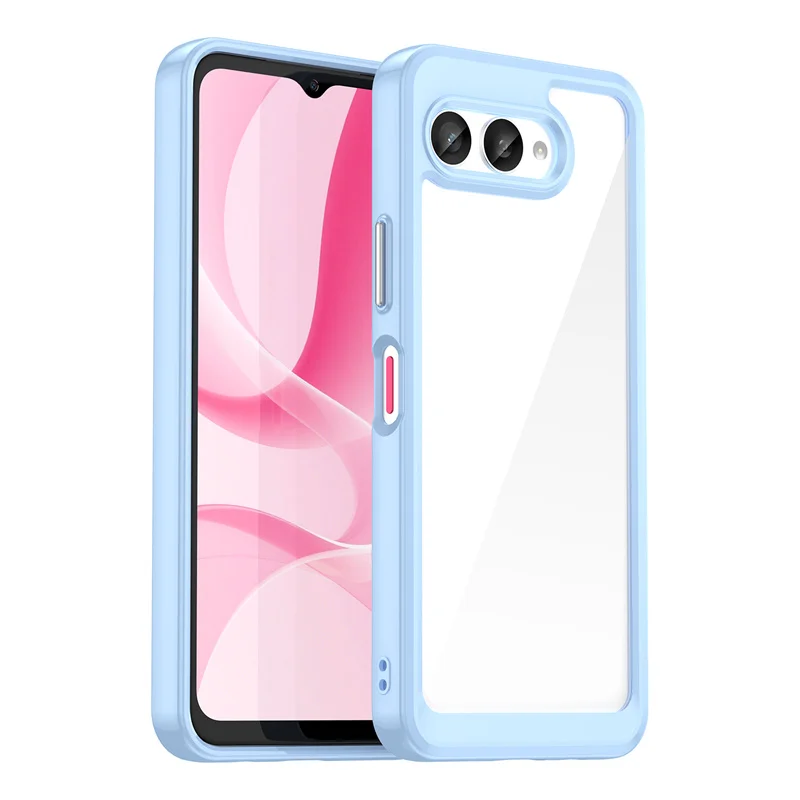 Capa Transparente em Tpu para Revvl 8 Pro, Azul, para T mobile Revvl 8 Pro. MDUG