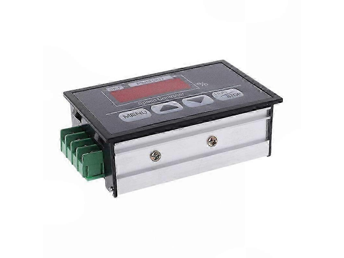 Controlador de velocidade ajustável para motor CC | Controlador de velocidade PWM para motor CC de 6-60 V com painel de exibição digital e botão