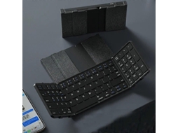 Teclado Dobrável Sem Fio com Touchpad e Mouse TAISHENGDA