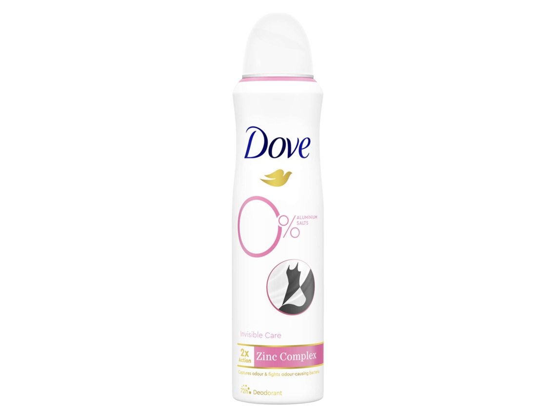 Desodorizante Spray Invisible Care 0% Alumínio DOVE emb. 150 ml
