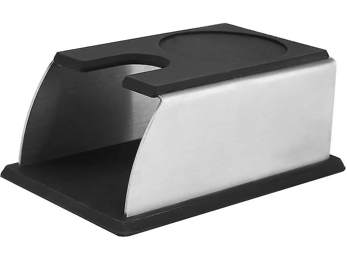 Base Para Almofada De Café Com Alça Aço Inoxidável Assento Em Pó, Preta Proteção Contra Ferrugem (hy)