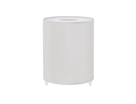 Lâmpada de Mesa Riva In Metal Tecido Branco 21X21X27 Cm EPIKASA