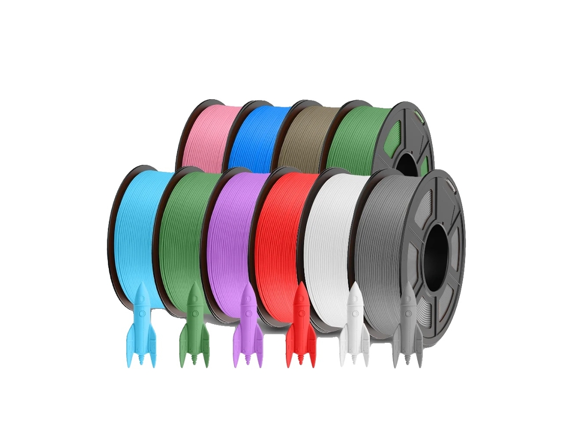 Filamento Para Impressora 3d, Material Pla, Acabamento Fosco, Pla Fosco 10mix 7 Oem