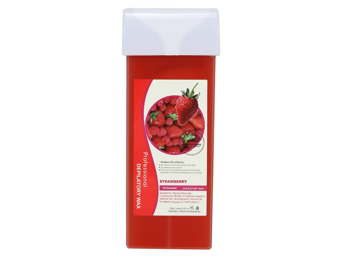 100g Creme De Cera Depilatória Profissional Para Remoção De Cabelo Em Braço Perna Axila Corpo (morango)