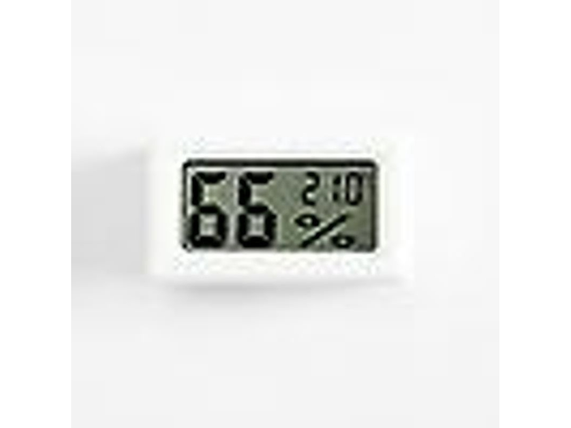 Lurelia Higrómetro Termómetro Digital Lcd Branco Para Répteis E Formigas