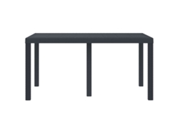Mesa de Jardim Antracite 150 X 100 X 73 Cm Vime Pe MAISON EXCLUSIVE