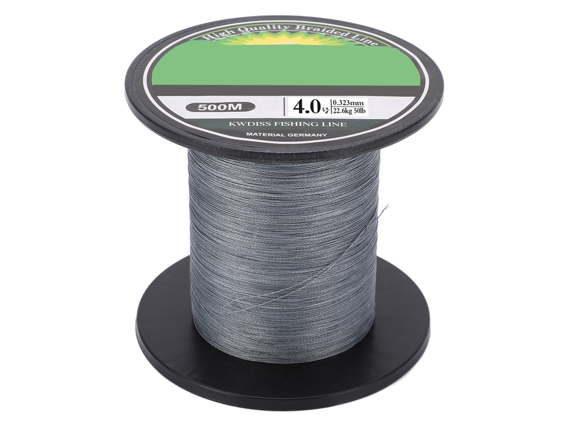 Linha De Pesca Pe Trançada 8 Fios 500m Super Forte Para Pesca Em Água Salgada E Doce Nº4.0