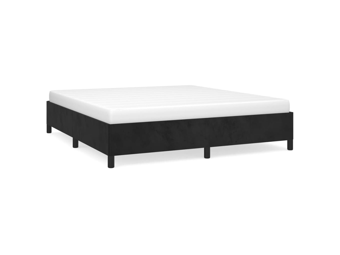 Bed Frame, Bed Frames Vidaxl Preto Veludo (180 X 200 Cm)
