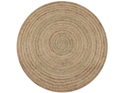 Area Rug, Area Rugs Vidaxl Bege Juta (120 Cm)