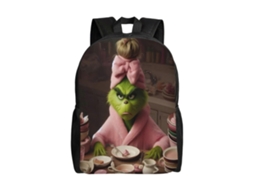 Mochila Grinch D380 Para Escola E Trabalho, Leve E Impermeável, Mochila Estilosa Para Estudantes E Adultos R380