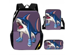 Mochila Escolar, Estampa De Desenho Animado Com Bolsa De Ombro Para Estudantes