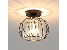 luminária de Teto Cristais Preto S/MARCA