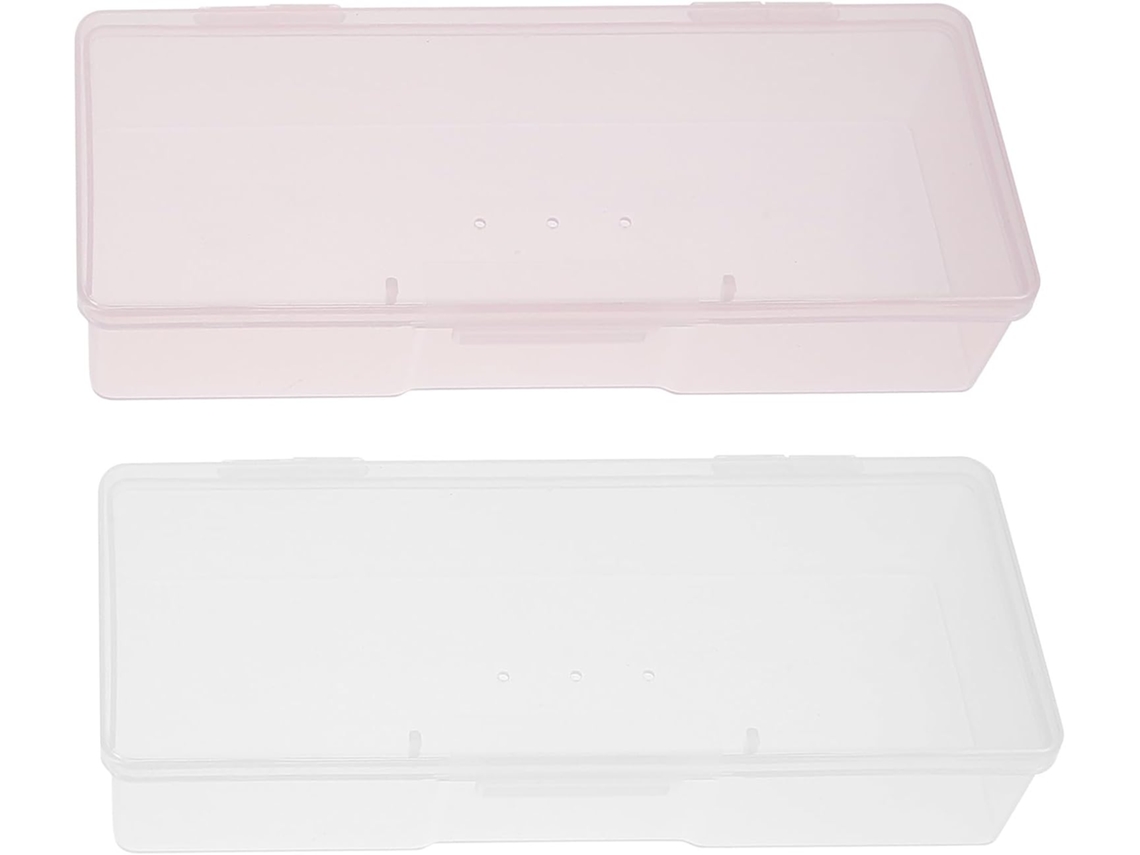 Boîte De Rangement Compacte 4 Pièces Abs Pour Pinceaux À Ongles