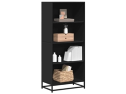 Vidaxl Estante 60x35x139 Cm Derivados De Madeira Preto