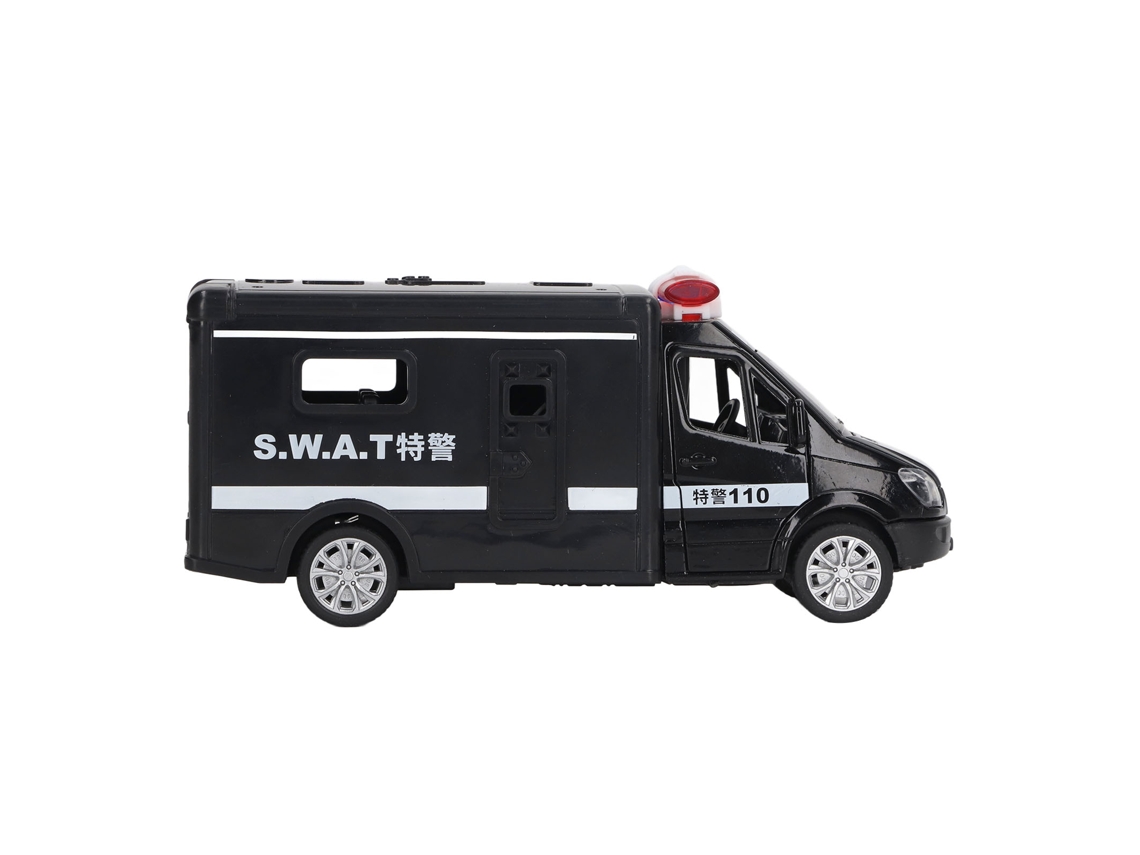Mali brinquedo de Veículo Policial com 4 Portas Abertas, Luz e Som, Liga Premium para Crianças