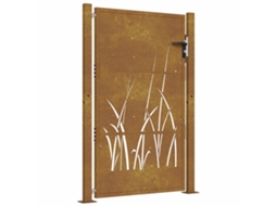 Garden Gate, Garden Gates Vidaxl Marrom Aço (100 X 125 Cm)