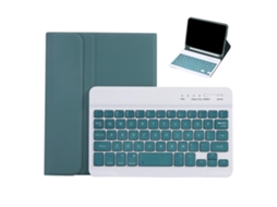 Capa Com Teclado Para Tablet Lurelia, Compatível Com Ipad Air4 10.9, Verde Escuro, Teclado Bluetooth