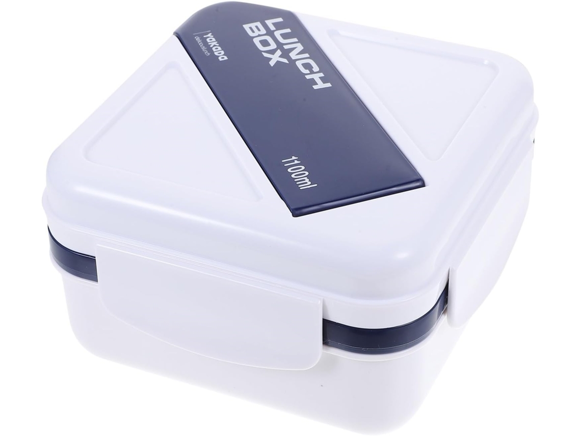 Lancheira Bento Quadrada, Própria Para Micro Ondas, Leve E Prática, Feita De Silicone Pp, Com Grande Capacidade, Ideal