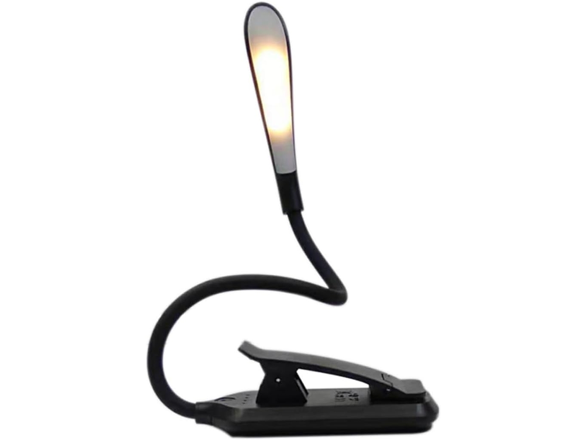 Luminária De Leitura Led Angooyy Com Clipe Flexível, Recarregável Via Usb, Luz De Leitura Portátil Para Cama, Haste