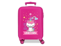 Mala De Cabine Little Me Abs Fucsia Roll Road