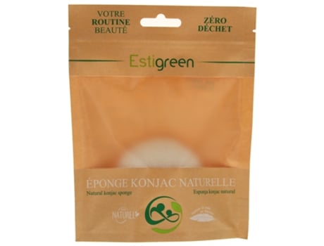 Esponja Konjac 100% Natural ESTIGREEN
