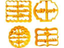 Conjunto De 4 Moldes De Abs Resistentes Para Assar