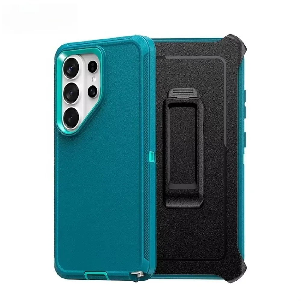 (verde, Galaxy S22 Ultra 5g) Capa Protetora Resistente Com Clipe Para Cinto, Feita De Material Pctpu À Prova De Choque.