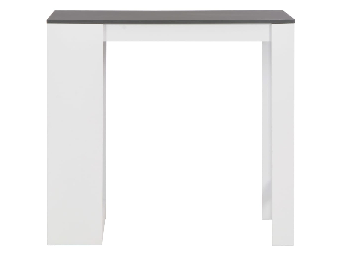 Mesa Bar com Prateleira Branco 110x50x103 Cm MAISON EXCLUSIVE