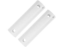 2 Hastes Extensoras De Ferro Branco Para Ventilador Teto 20cm,