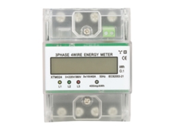 Medidor Elétrico Trifásico 4 Fios Din Rail Lcd Digital Kwh 10 a (40)
