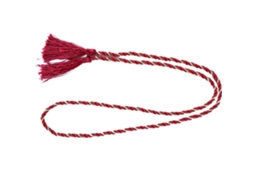 Prendedores De Cortina Artesanais Em Corda Decorativa Com Borla, Estilo Simples, Corda De Algodão Natural(vermelho)