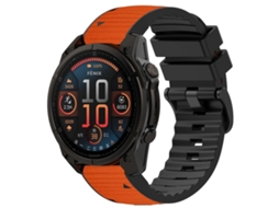Bracelete para Garmin Silicone e Nylon Híbrido com Couro XIAOMOYU (22mm)