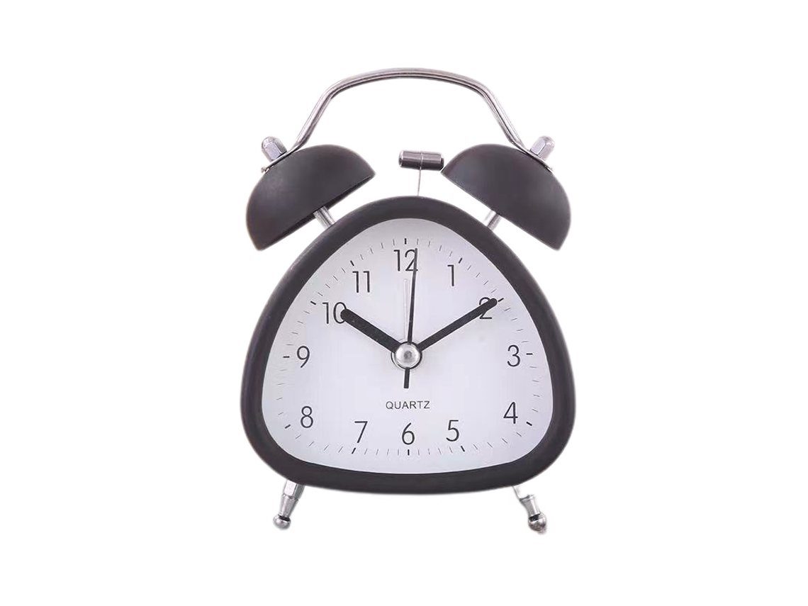Despertador triangular analógico de 7,6 cm, BRILVIBERA